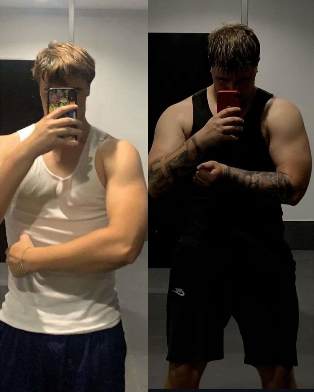 Nate — before and after